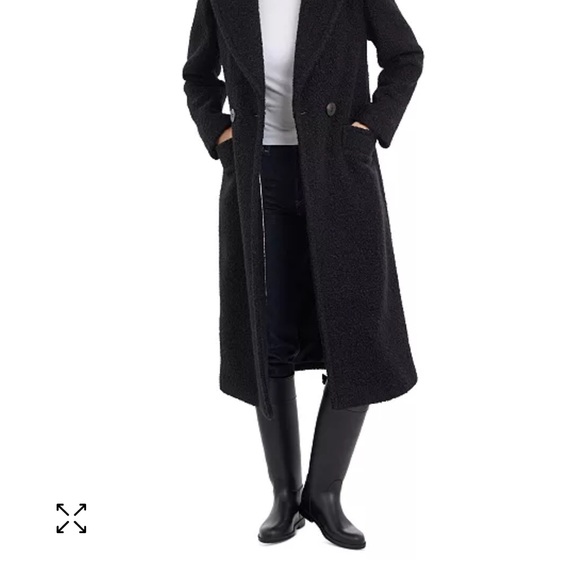 Ladies long BCBGeneration black coat - Picture 2 of 16